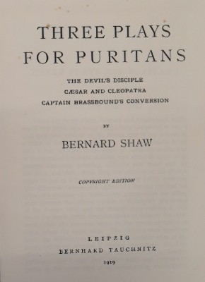 Three Plays for Puritans: The Devils Disciple. Caesar and Cleopatra. Captain Bra - Picture 3 of 6