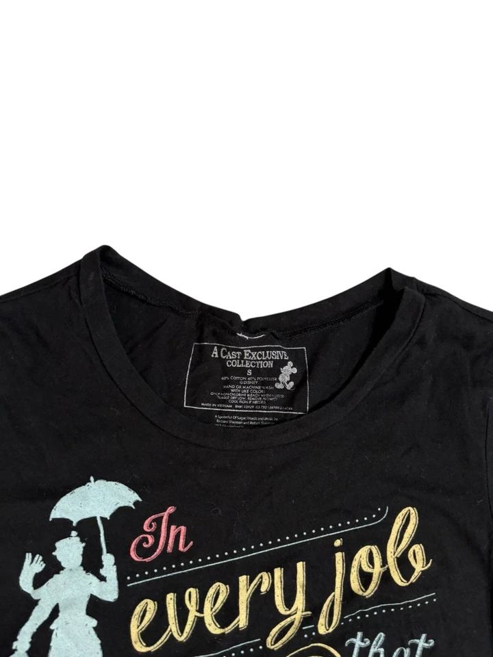Disney Cast Exclusive Mary Poppins Every Job 3/4 Length Sleeve T-shirt Womens SM - Image 3 of 4