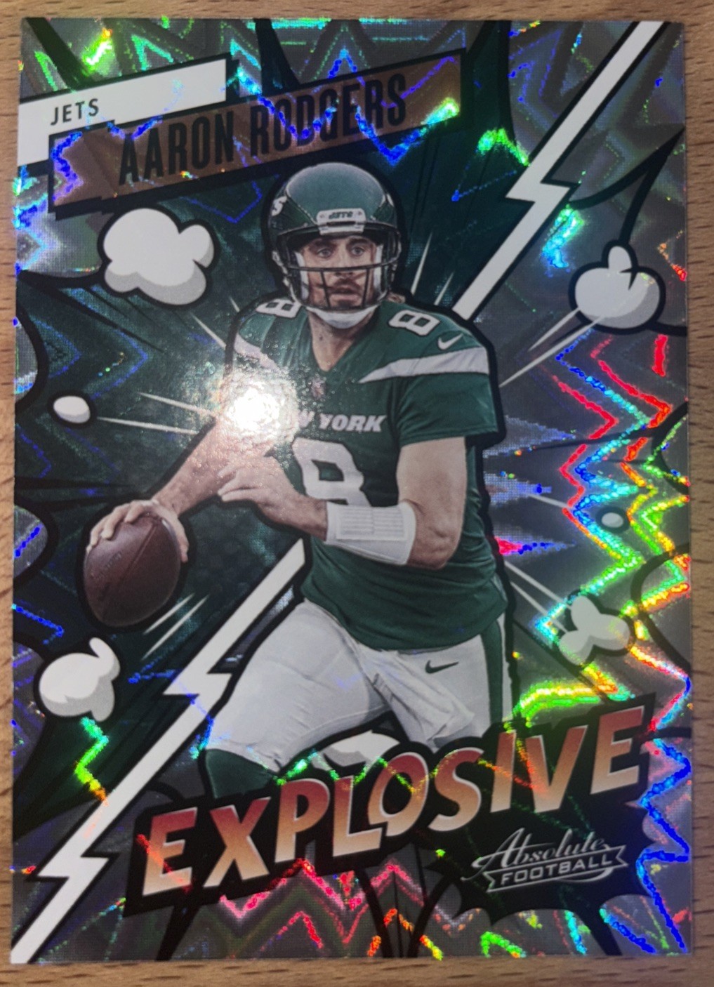 2023 Panini Absolute - Explosive Aaron Rodgers #9 New York Jets