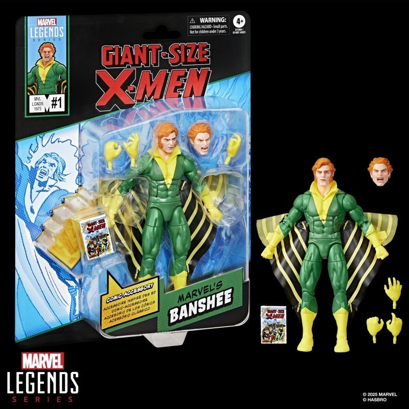 Figurine Marvel Legends Banshee 15cm jouet X-Men collection comics
