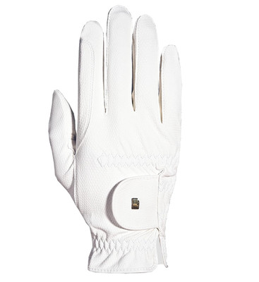 New White Dressage Jumping Hunter Roeckl Horse Riding Gloves - Size 7.5