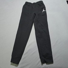 Jordan Boys Black Fleece Jogger Sweatpants Jumpman Logo Size Large 12-13 Years