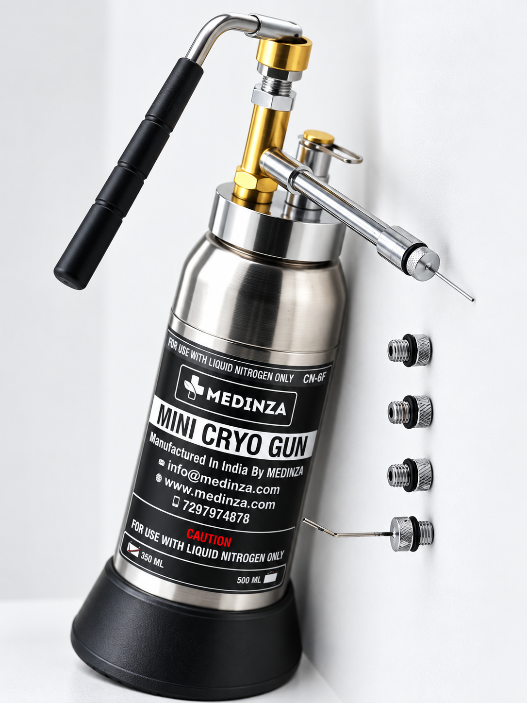 Sprayer Box Mini Mini Cryo Can For Dermatology 350ML LN2 Sprayer 350 ML Liquid Nitrogen ...
