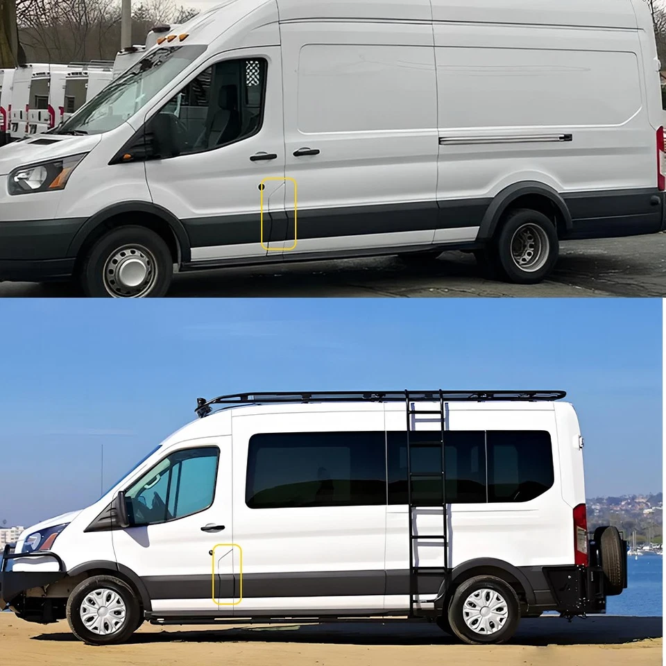 For Ford Transit Van 150/250/350 2015+ Fuel Gas Tank Door&Cover Filler Assembly - Image 2 of 4