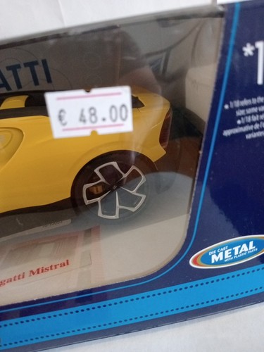 BUGATTI MISTRAL BURAGO 1:18 ITALIAN DESIGN NUOVO IN SCATOLA ORIGINALE - Foto 10 di 12