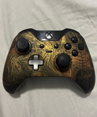 SCUF Xbox Elite Controller Gen 1 Custom Gold Skull   4 Paddles   Tested Works
