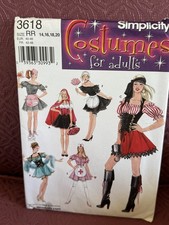Simplicity costumes for adults 3618 Sizes 6-20 LOT 2