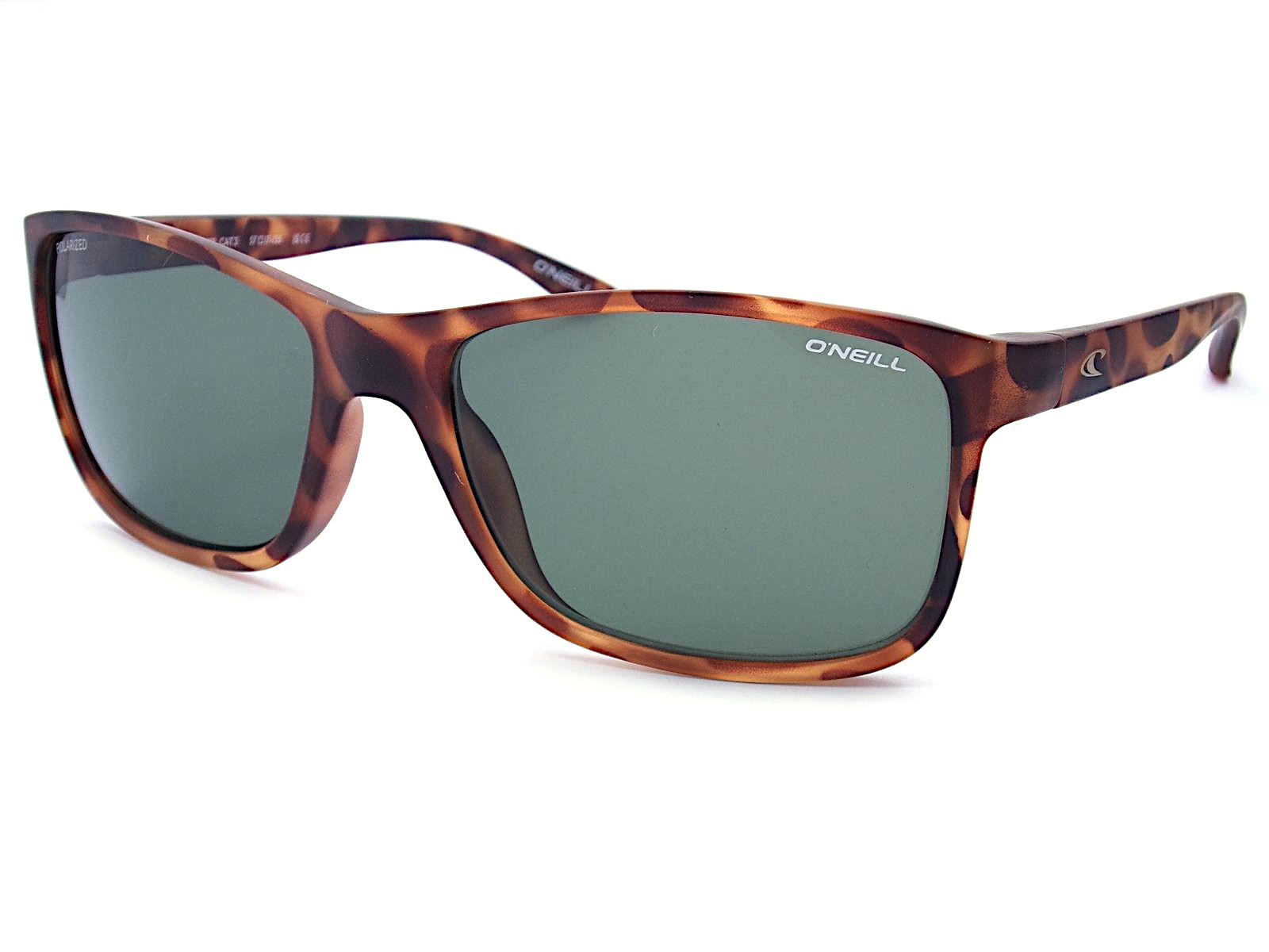 O'Neill Polarized Sunglasses 9058 2.0 Brown Tortoise w/ Green AR Lenses 102P