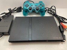 Sony PlayStation 2 Slim Console SCPH-70012 Black PS2 with Controller - Tested