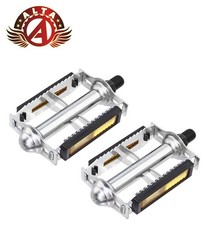 2x ALTA 1/2" Vintage Rat Trap Fastback Chrome Pedals Schwinn Stingray Bicycle.