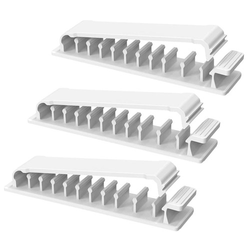 3 Pcs Line Processor Set Cable Holder Clips Wire Cord Organizer Adhesive - 第 12/12 張圖片
