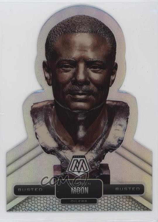 2021 Panini Mosaic Busted Warren Moon #BU-17 HOF 0rd2