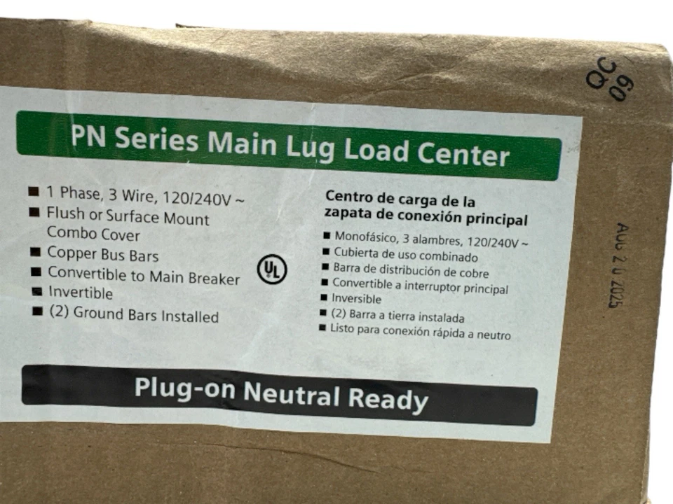 Siemens PN Series 125A 12 Space 24 Circuit Main Lug Load Center PN1224L1125C New - Image 2 of 4