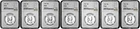 1957-1963 50C Proof Silver Franklin Half Dollar NGC Graded PF 66 Seven Coin Lot
