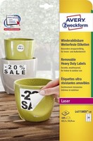 Avery Zweckform® L4773REV-20 L4773REV-20 Wetterfeste Etiketten (A4, 480 StüCk, A