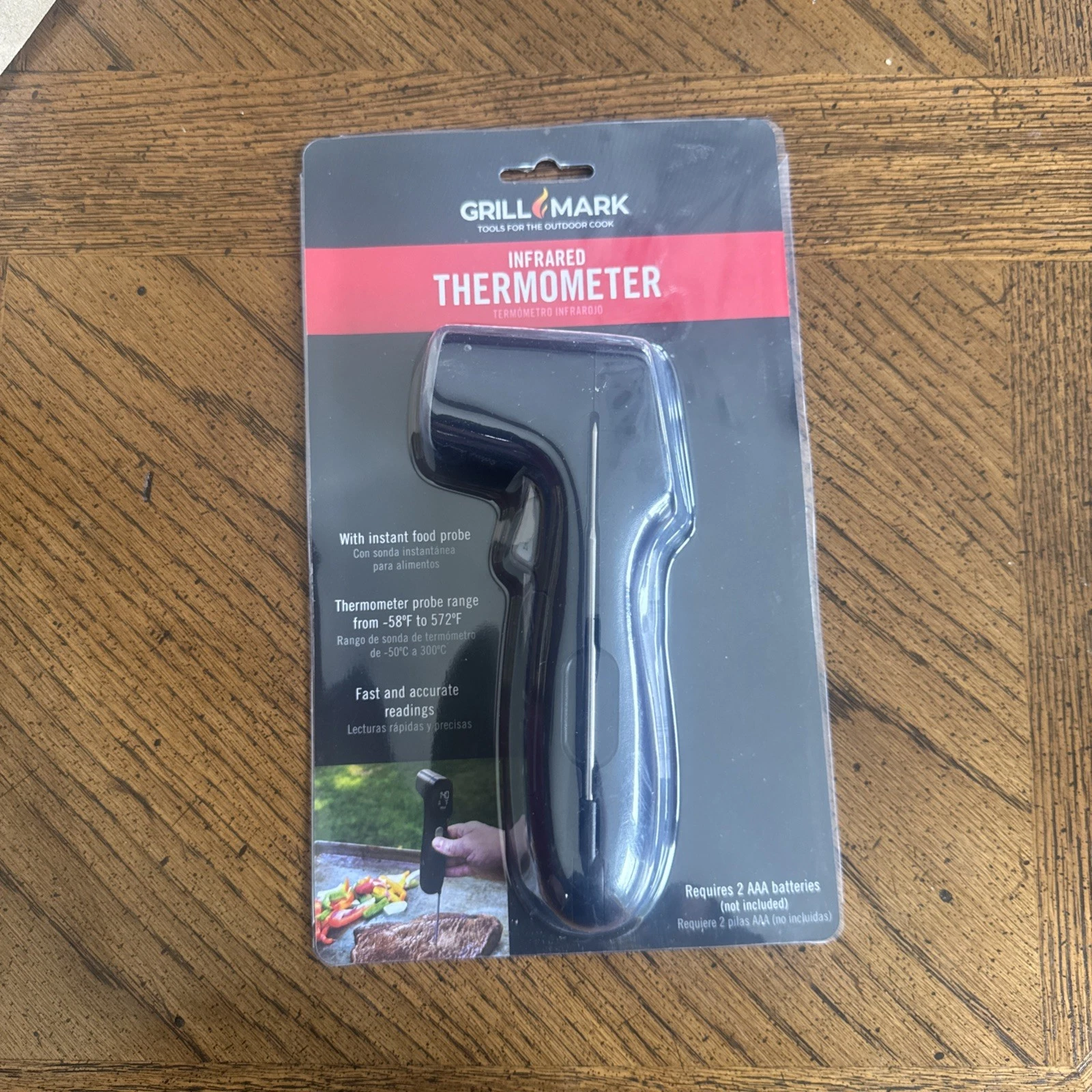 Grill Mark Instant Read Digital Infrared Cooking Thermometer #08813 NEW