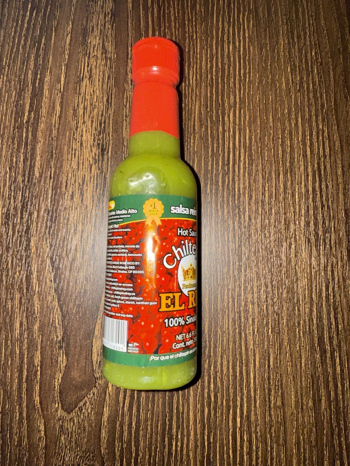 El Rey Chiltepin Salsa Especial 100% Sinaloense, Hot Sauce, 6.6 fl oz