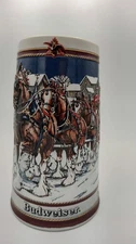 1989 Budweiser Holiday Stein