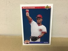 Reggie Sanders - 1992 Upper Deck Baseball Card - Star Rookie - Reds. rookie card picture