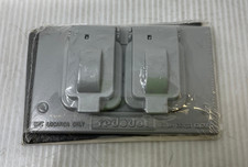 Red Dot CCD 1-Gang Duplex Cover WR100-C Wall Cover Horizontal Silver