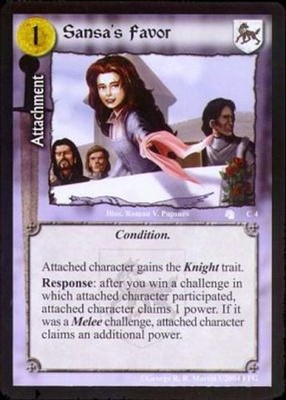 Sansa's Favor - A Tourney of Swords - A Game of Thrones CCG