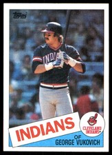 George Vukovich 1985 Topps #212 Indians MLB READ FREE SHIPPING AutographDen