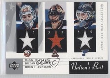 2002-03 Mask Collection Nation's Best Jerseys Rick DiPietro Brent Johnson 0f2