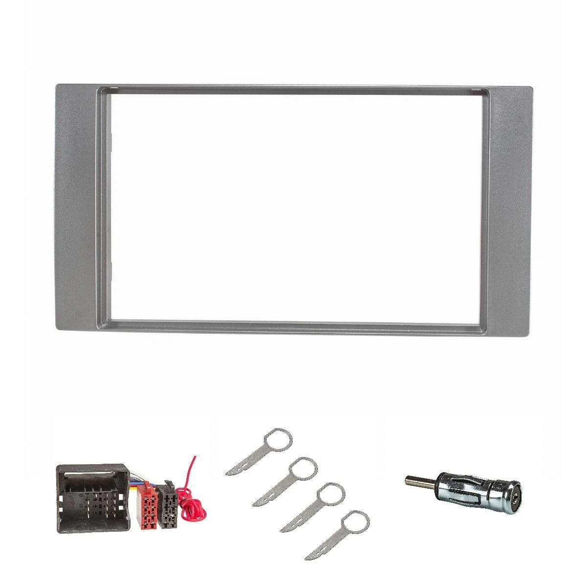 Supporto Radio Doppio DIN Per Ford Fiesta E Fusion (2002-2005) – Alloggiamento Autoradio Nero Con Vanetto