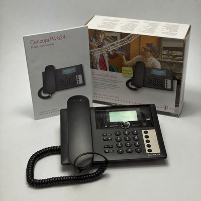 Deutsche Telekom T-Home ISDN Telefon Concept PA624i - Schwarz