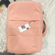 Taygeer Pink Travel Backpack Water Resistant 15.6 in Laptop Luggage Strap