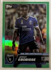2023 Topps Chrome MLS #43 Jeremy Ebobisse #22/75 San Jose Earthquakes
