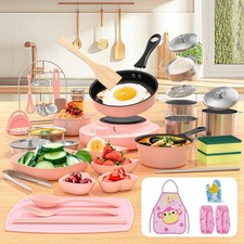 Kid Cooking Sets Real Mini Kitchen, Food Making for Beginner Children 8 9 10 11
