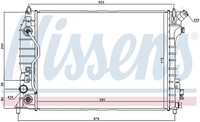 Nissens KüHler, MotorküHlung 61695 FüR Chevrolet
