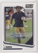 2018 Score Rookies Signatures Josh Adams #364 Auto 6fs