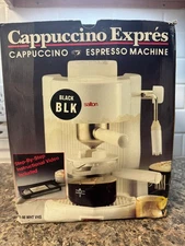 Salton EX-98 First Edition Cappuccino Expres Espresso Maker NEW opened Box W/VHS