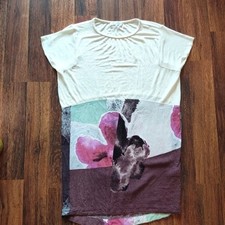 Zara W&B collection floral Mini Dress / Tunic size S