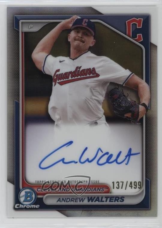 2024 Bowman Chrome Prospect Refractor 137/499 Andrew Walters #CPA-AW Auto 17ka