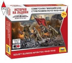 Zvezda 6293 - 1 72 Fanteria Della Guardia Sovietica WWII - Nuovo