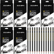 72 PCS Professional Drawing Sketching Pencil Set Charcoal Graphite 12b4h