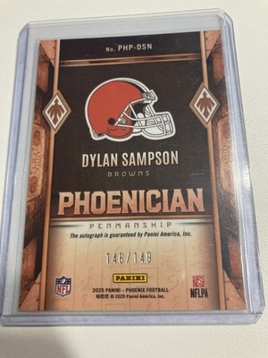 2025 Panini Phoenix Dylan Sampson Phoenician Winter Auto RC # /149