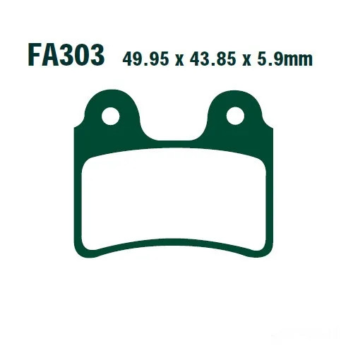 Bremsbelag BremsbeläGe EBC FA303TT Vorne FüR Beta Evo 250 2T Factory 2012-2015-image