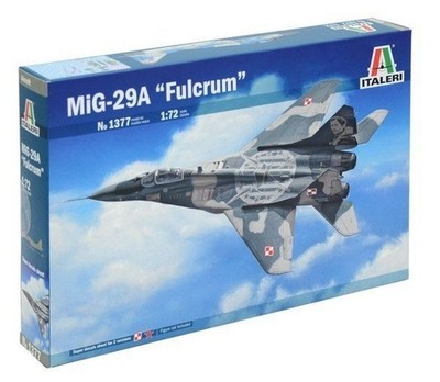 Italeri 1377 1/72 Scale Model Fighter Aircraft Kit Mikoyan MiG-29 Fulcrum MiG29A
