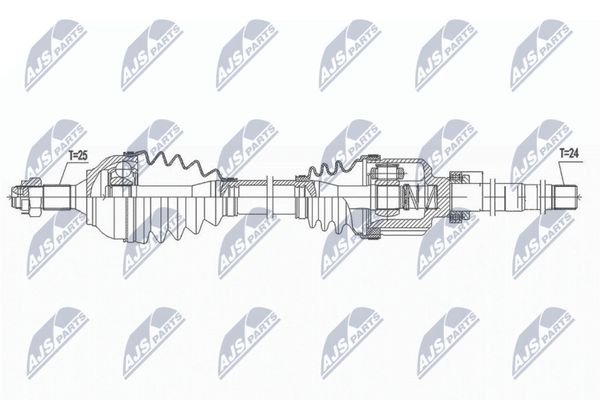 NTY NPW-CT-111 Antriebswelle Vorne Rechts FüR CitroËN-image