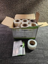  QTY 18 Packaging Supplies 3" X 1000' 80 Ga Mini Stretch Wrap Bunding Film Clear