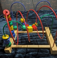 IKEA Beaded Rollercoaster Toy Pre School Educational promotes dexterity.