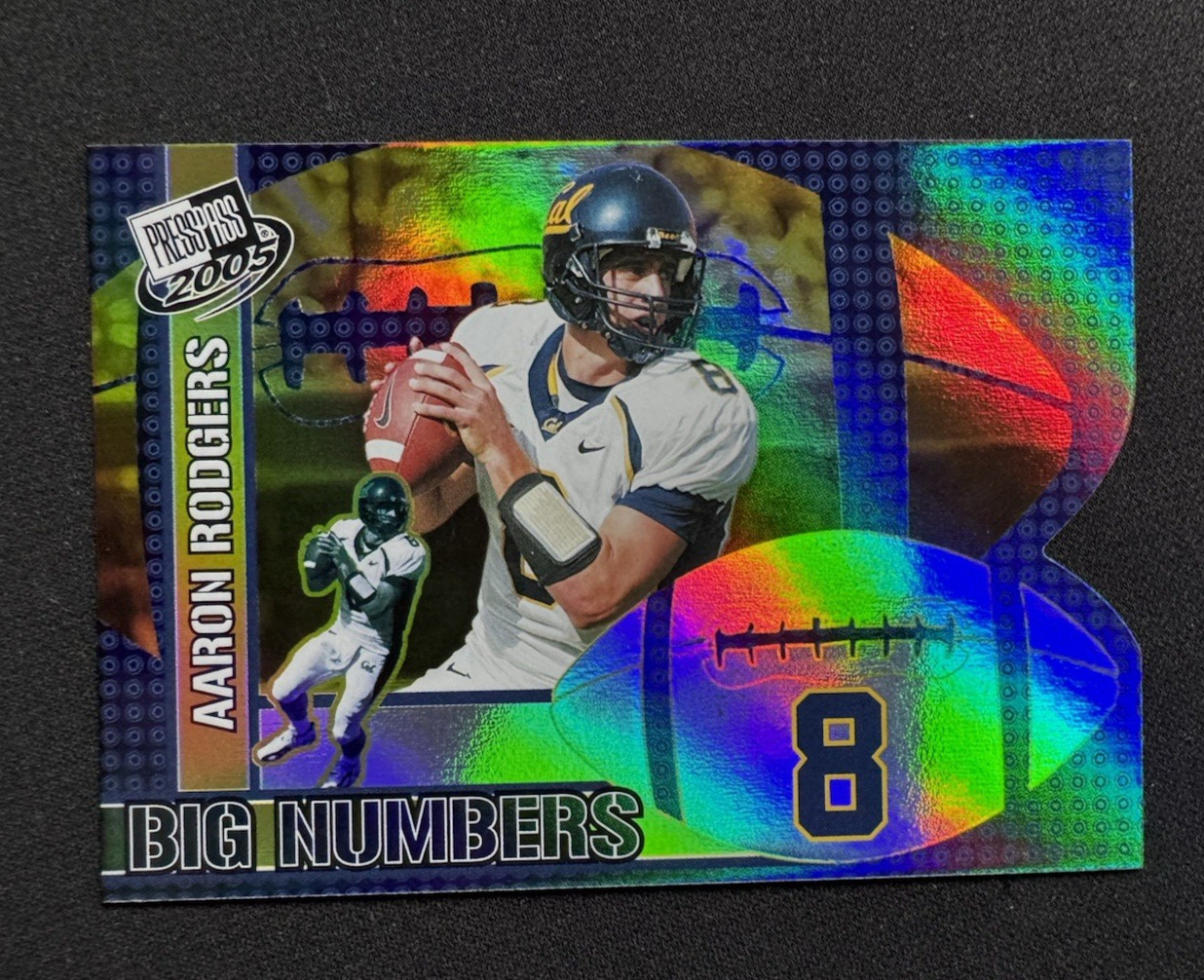 2005 Press Pass - Big Numbers Aaron Rodgers #BN 17 (RC)