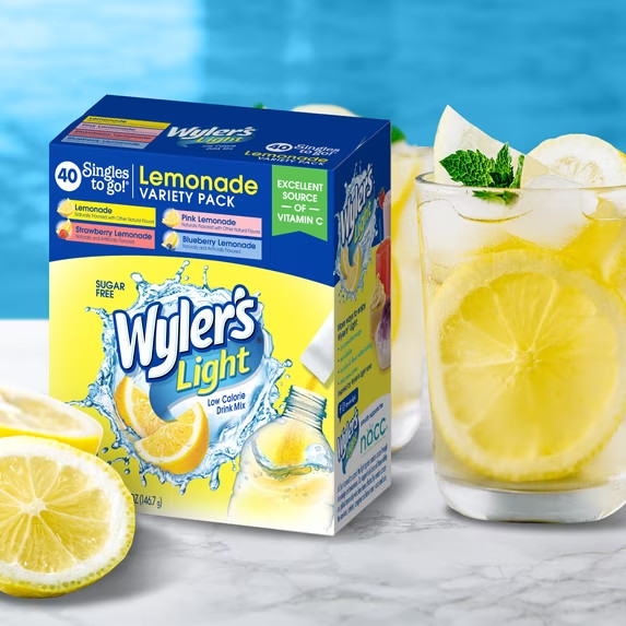 Wyler's Light Lemonade Powder Mix, Singles To Go Variety Pac