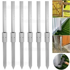 6X Heavy Duty Fence Post Repair Stakes Anchor Repair Kit for Damaged Fences Post