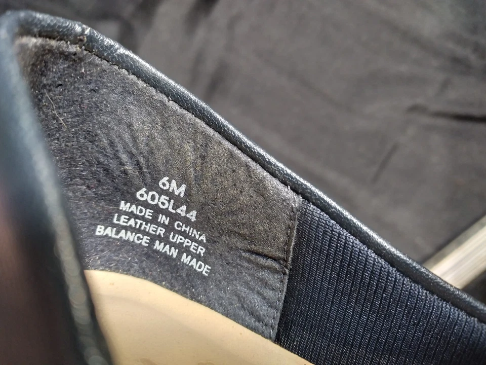 Puntera abierta superior de cuero azul Life Stride TALLA 6M Foto 3 de 4