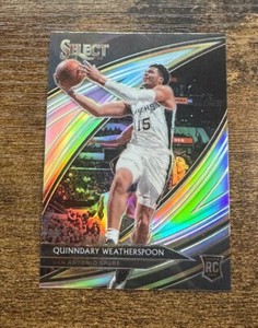 2019 Panini Select Basketball Silver Prizm Quinndary Weatherspoon #225 PSA 9